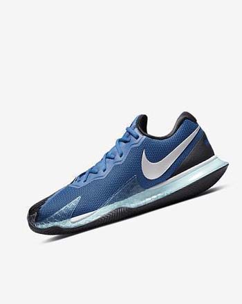 Nike Court Air Zoom Vapor Cage 4 Rafa Azules Negros Metal Plateados | MX 2759
